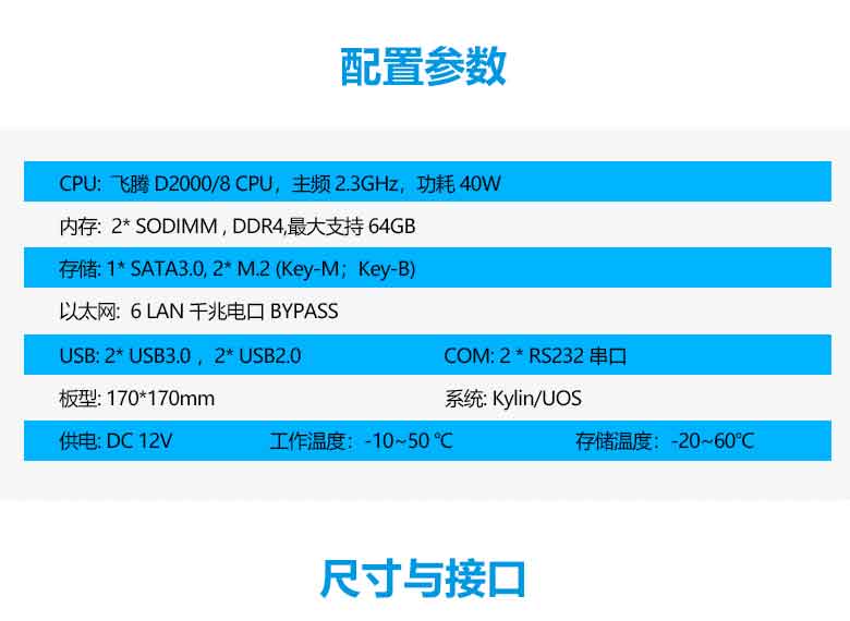 飛騰D2000網(wǎng)絡安全主板N201F-D(圖2)